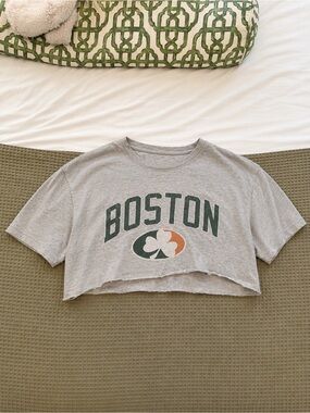 Boston cropped tee size 2X